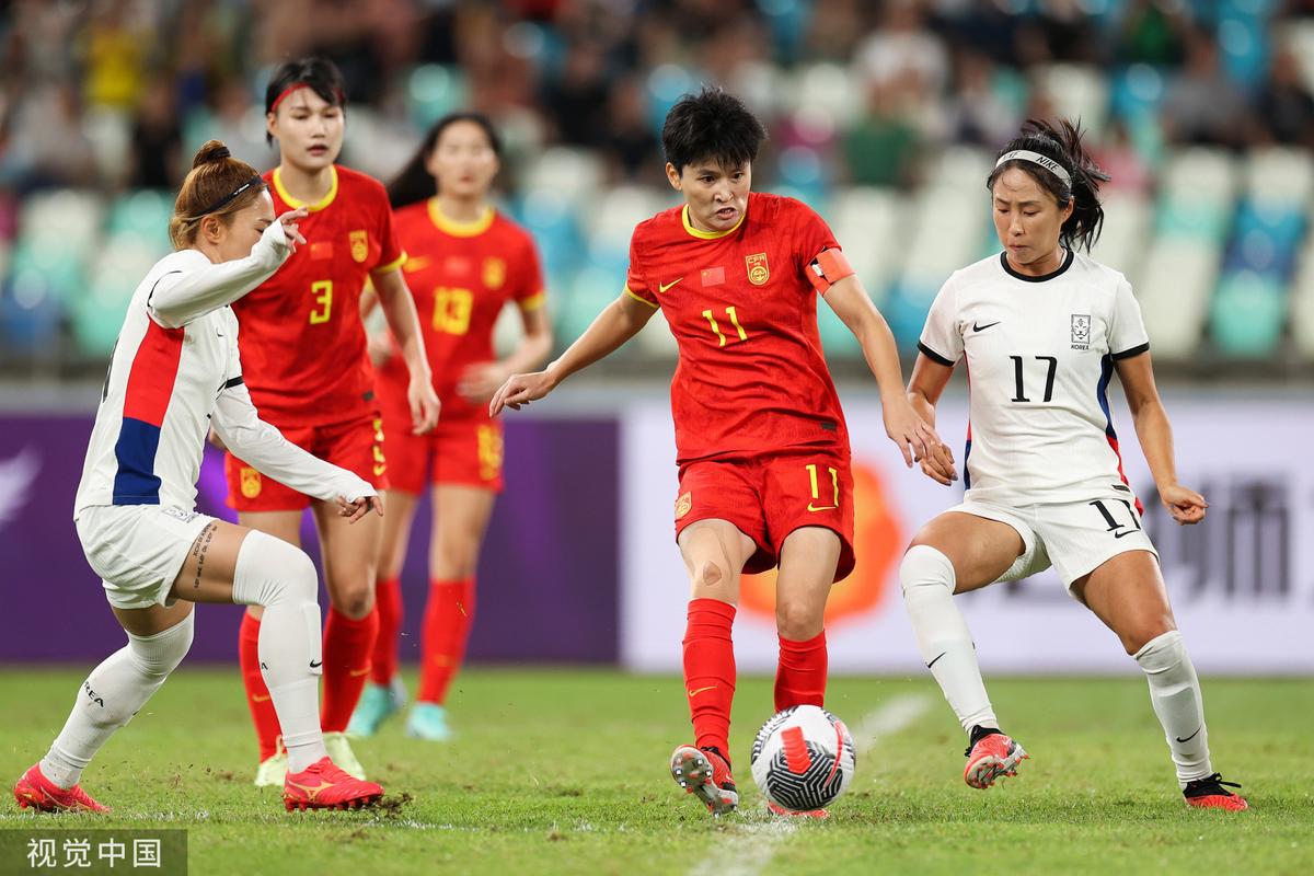 中国女足vs韩国完整的相关图片